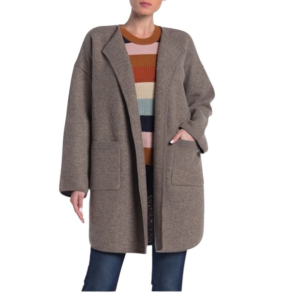 MADEWELL | MINETTA HEATHER BIRCH LIKE NEW OPEN FRONT PURE WOOL SWEATER COAT
XXS - Picture 12 of 12